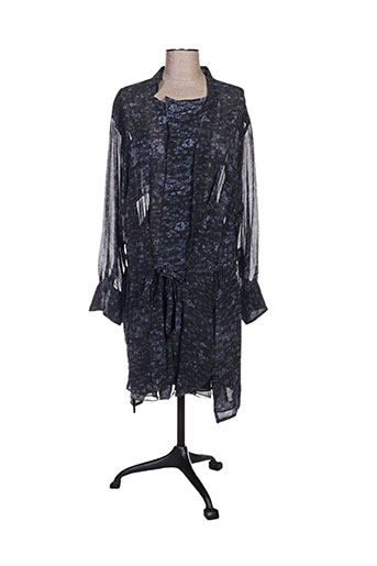 isabel marant robes femme de couleur bleu