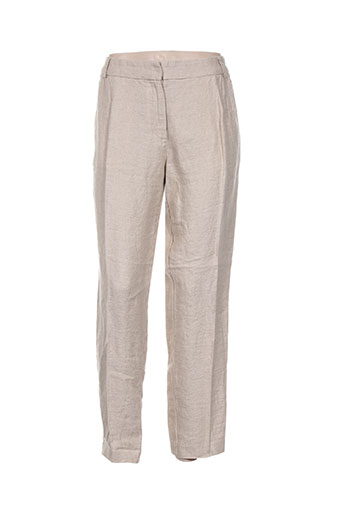 pomandere pantalons femme de couleur beige