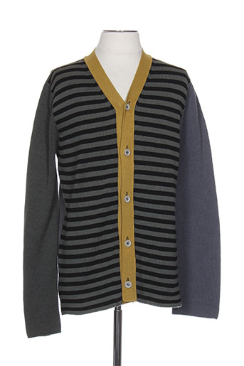 comme des garcons gilets homme de couleur gris