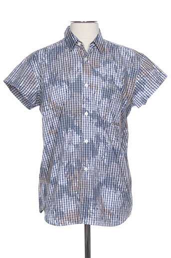 comme des garcons chemises homme de couleur bleu