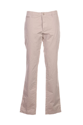 hartford pantalons homme de couleur beige
