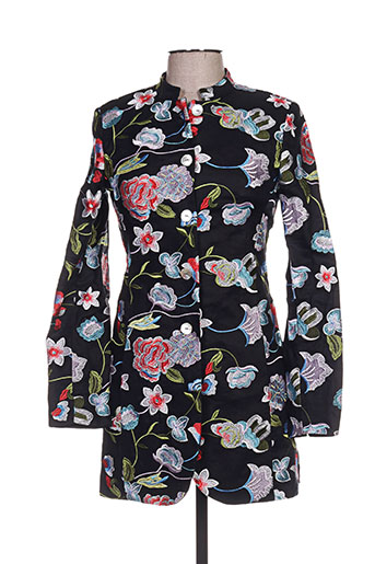 white label manteaux femme de couleur noir