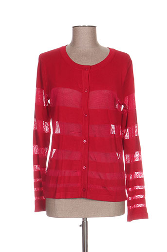 jensen gilets femme de couleur rouge