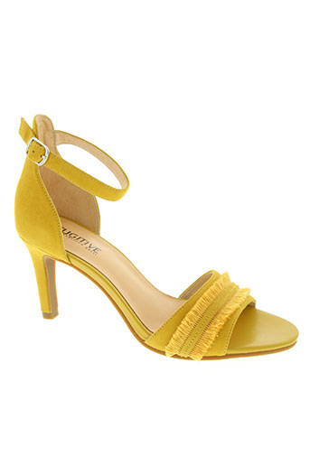 fugitive by francesco rossi chaussures femme de couleur jaune