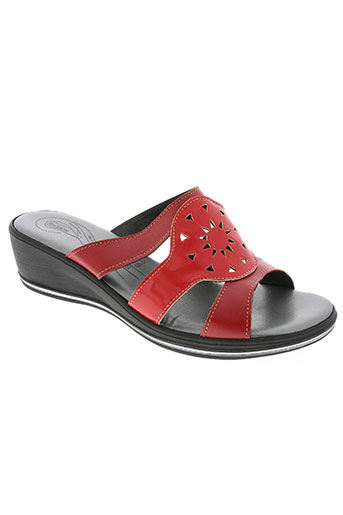 saimon chaussures femme de couleur rouge