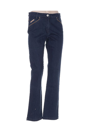 thalassa jeans femme de couleur bleu