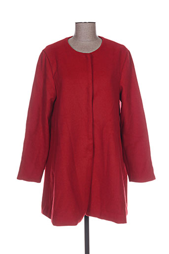 daphnea manteaux femme de couleur rouge