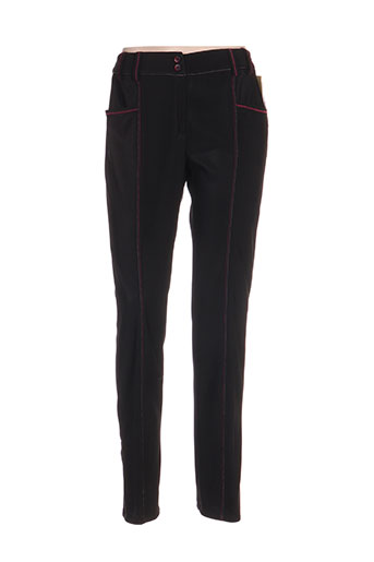 france rivoire pantalons femme de couleur noir