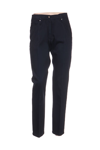 guy dubouis pantalons femme de couleur bleu
