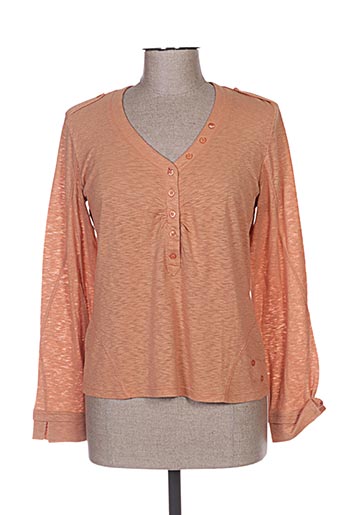 bleu de sym pulls femme de couleur orange