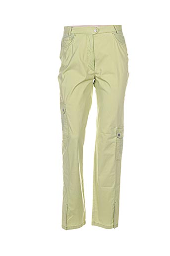 bleu de sym pantalons femme de couleur vert