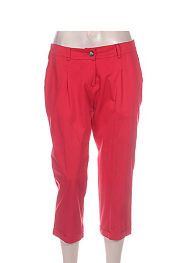 diambre pantacourts femme de couleur rouge