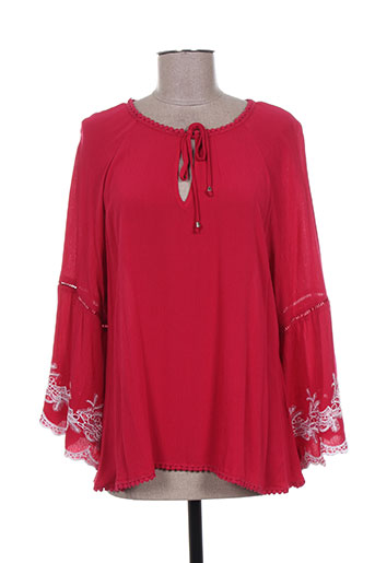rivieres de lune chemises femme de couleur rouge