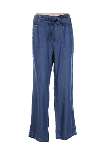 rivieres de lune pantalons femme de couleur bleu