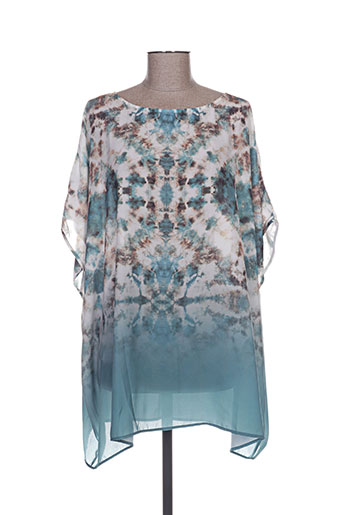 cotton brothers chemises femme de couleur bleu