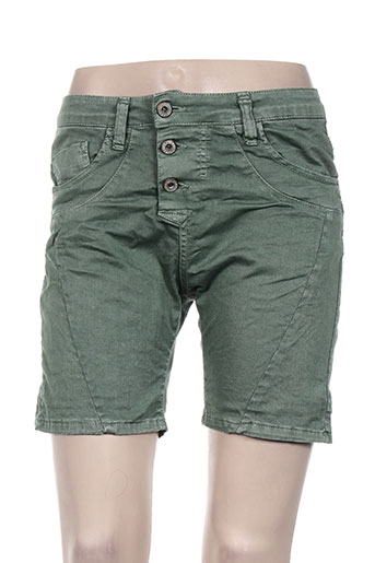 please shorts / bermudas femme de couleur vert
