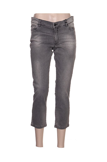 ikks pantacourts femme de couleur gris