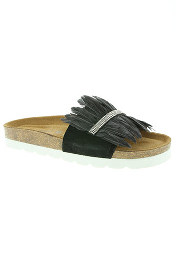 coco et abricot chaussures femme de couleur noir