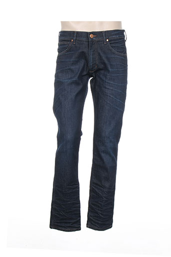 wrangler jeans homme de couleur bleu