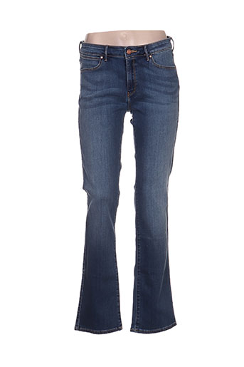 wrangler jeans femme de couleur bleu