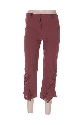 deca pantacourts femme de couleur rouge