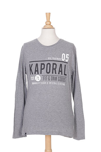 kaporal t-shirts garçon de couleur gris