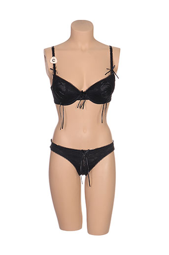 inoo lingerie femme de couleur noir