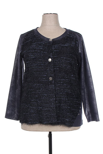 jean gabriel gilets femme de couleur bleu