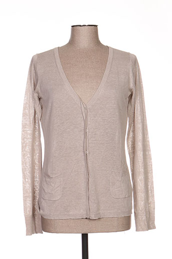 maxmara gilets femme de couleur beige