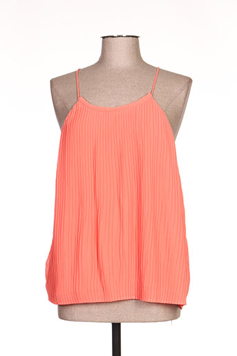 vila chemises femme de couleur orange