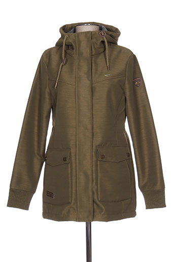 ragwear manteaux femme de couleur vert