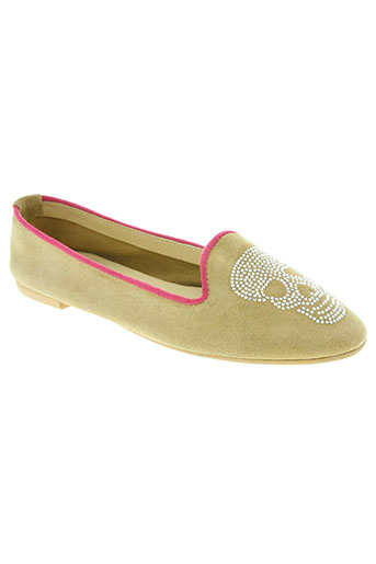 coco et abricot chaussures femme de couleur beige