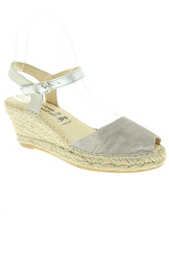 la maison de l'espadrille chaussures femme de couleur gris
