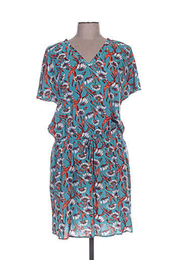 coton du monde robes femme de couleur bleu