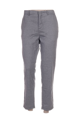 reiko pantacourts femme de couleur gris