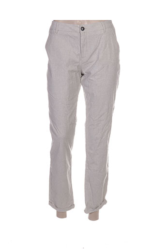 reiko pantacourts femme de couleur gris