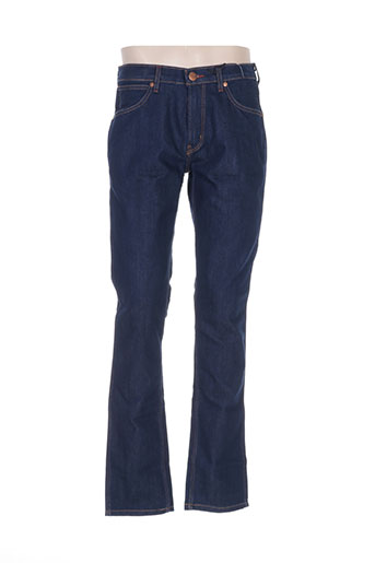 wrangler jeans homme de couleur bleu