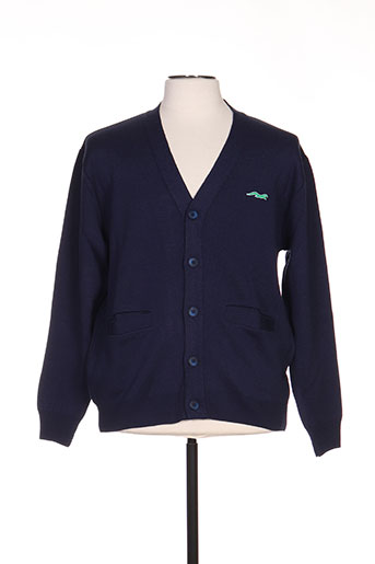 bonneterie creusoise gilets homme de couleur bleu