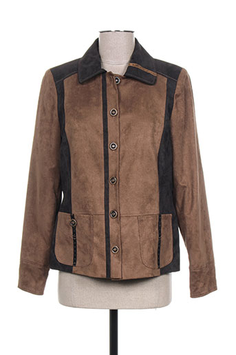 pauporté vestes femme de couleur marron