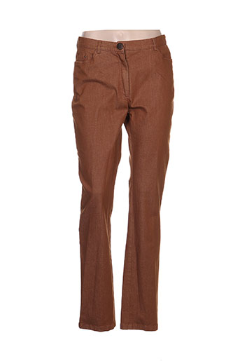 weinberg pantalons femme de couleur marron