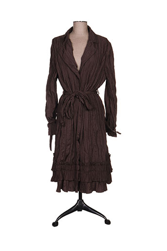 ecru manteaux femme de couleur marron