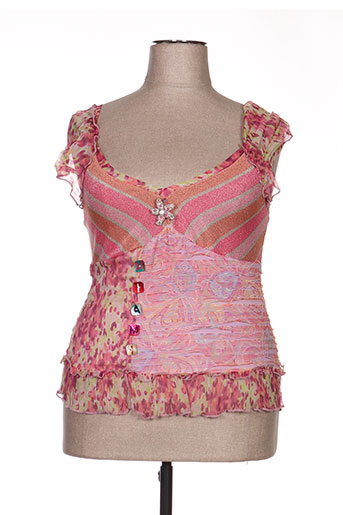 coco menthe chemises femme de couleur rose