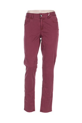 ddp pantalons femme de couleur rouge
