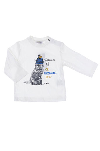 3 pommes t-shirts garçon de couleur blanc