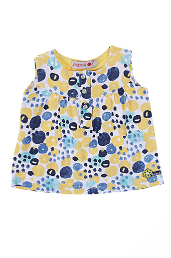 boboli chemises fille de couleur jaune