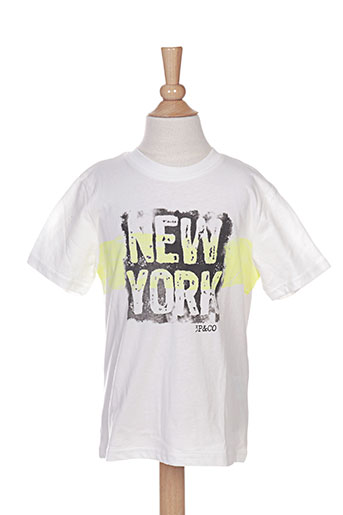 3 pommes t-shirts enfant de couleur blanc