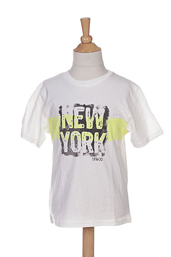 3 pommes t-shirts enfant de couleur blanc