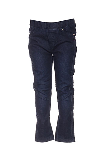 catimini jeans fille de couleur bleu