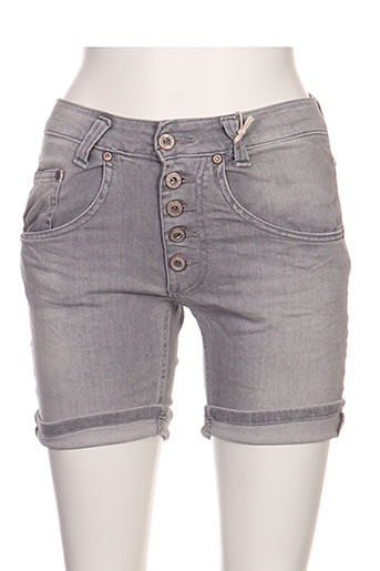 please shorts / bermudas femme de couleur gris
