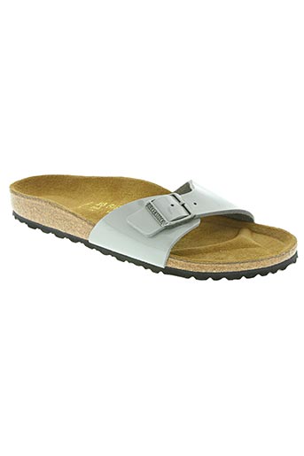 birkenstock chaussures femme de couleur gris
